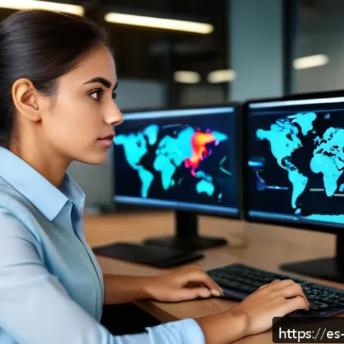 Home 17 위험관리기술자 실무 경험을 쌓는 방법 - A professional young woman in business casual attire working intently on a laptop in a modern office...